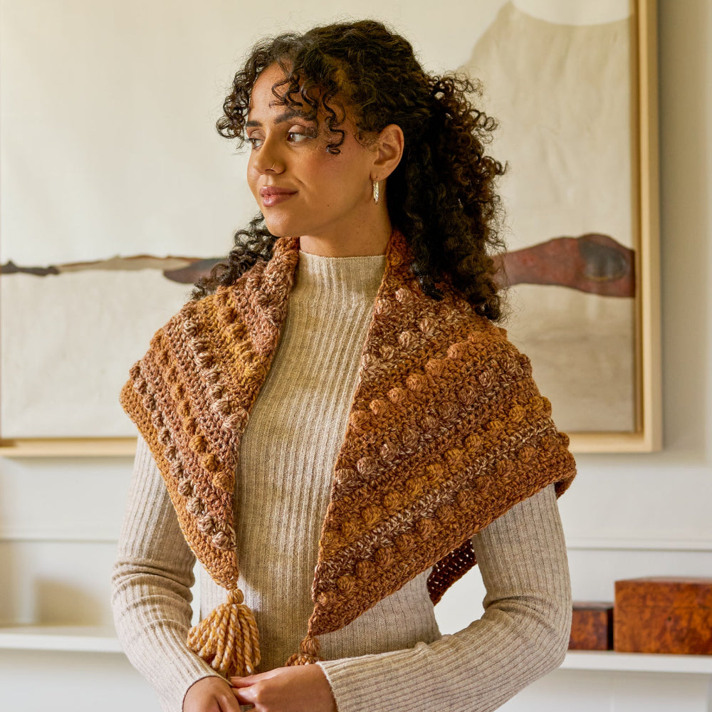Pattern Cielo Cielo Bobble Shawl - Crochet Pattern