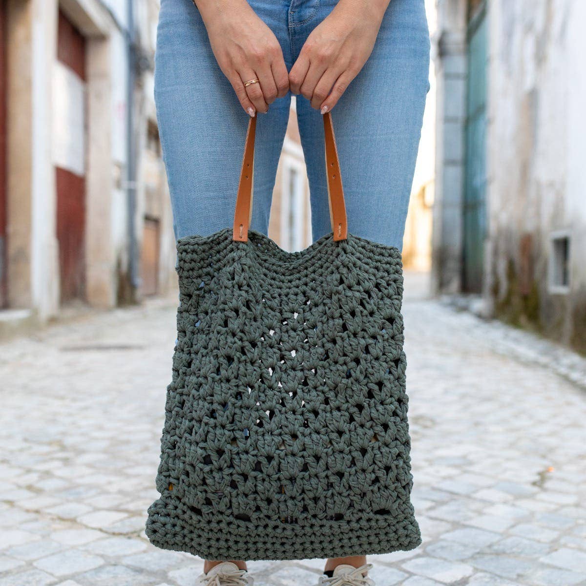 Hoooked - Sac de marché de la ville des Pouilles - Kit de crochet