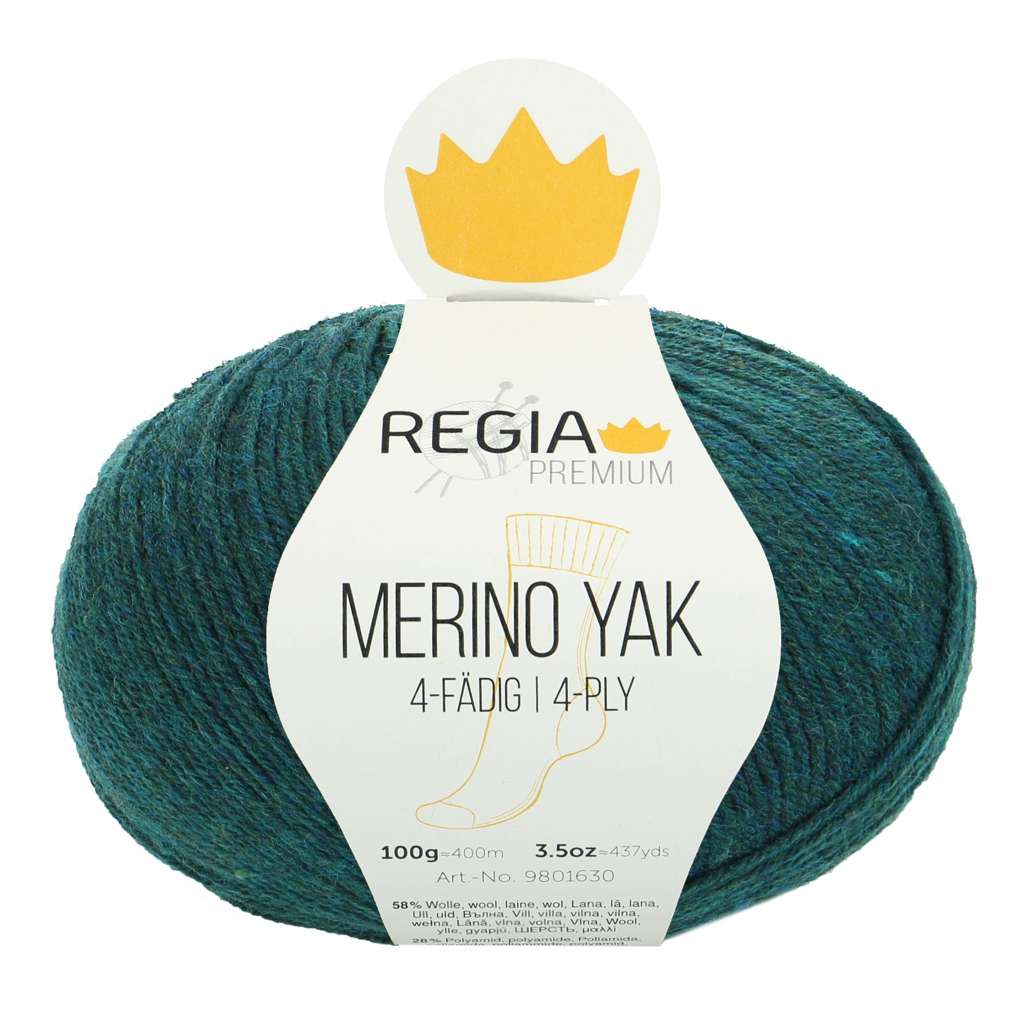 REGIA Premium Merino Yak 4-fädige Sockenwolle