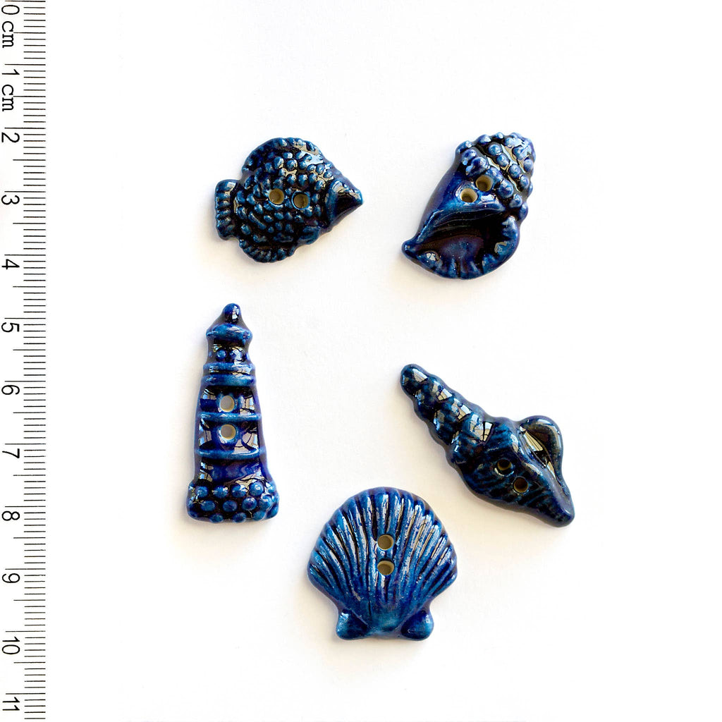 Shell Navy Button Incomparable Buttons - 5 Navy Shell Buttons