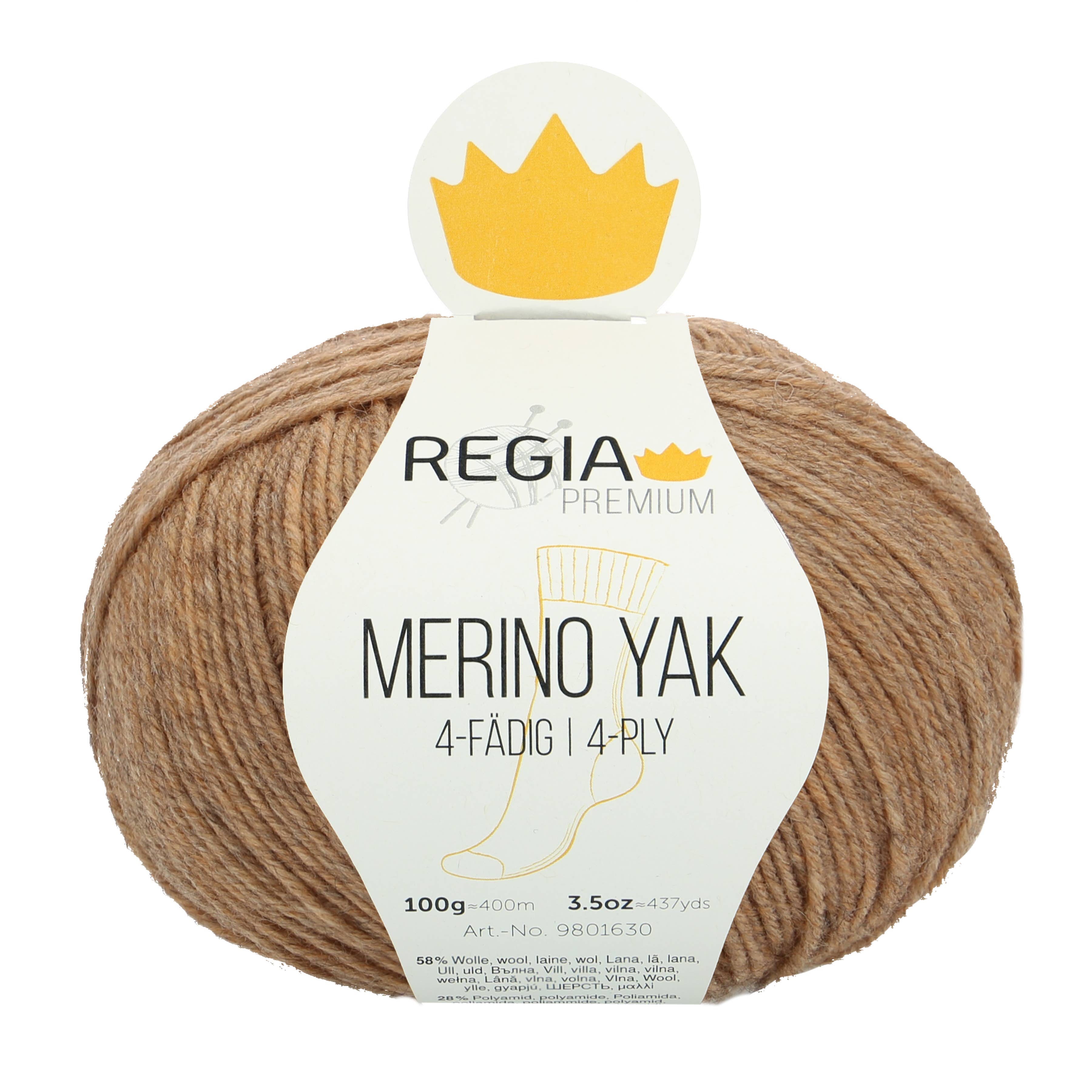 REGIA Premium Merino Yak 4-fädige Sockenwolle