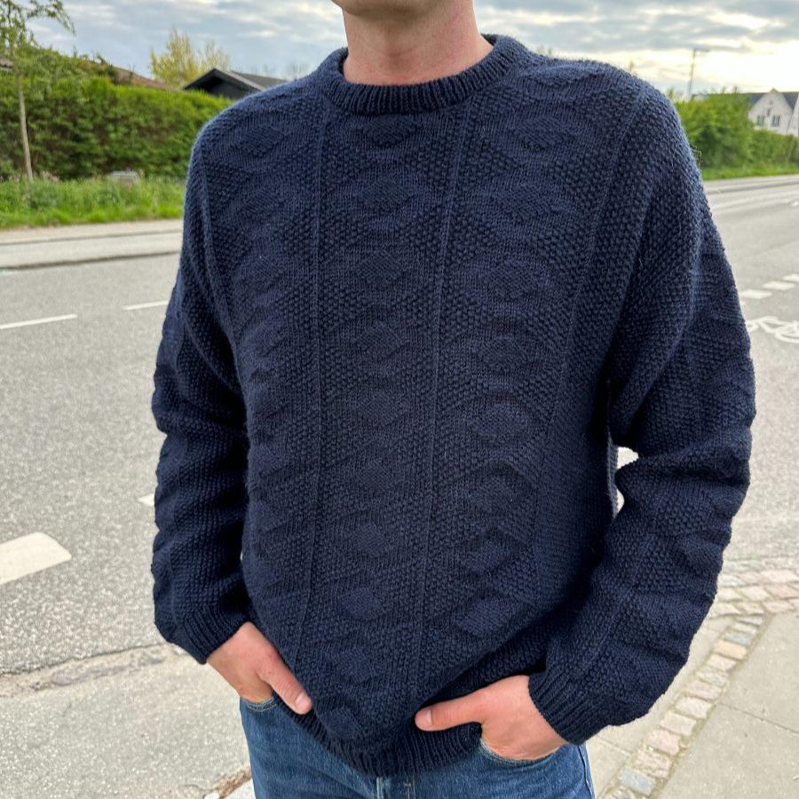 Pull Esther PetiteKnit pour homme - Patron de tricot