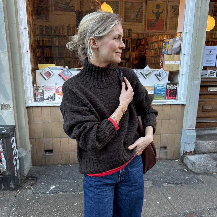 PetiteKnit Hannah Sweater O-neck - Knitting Pattern