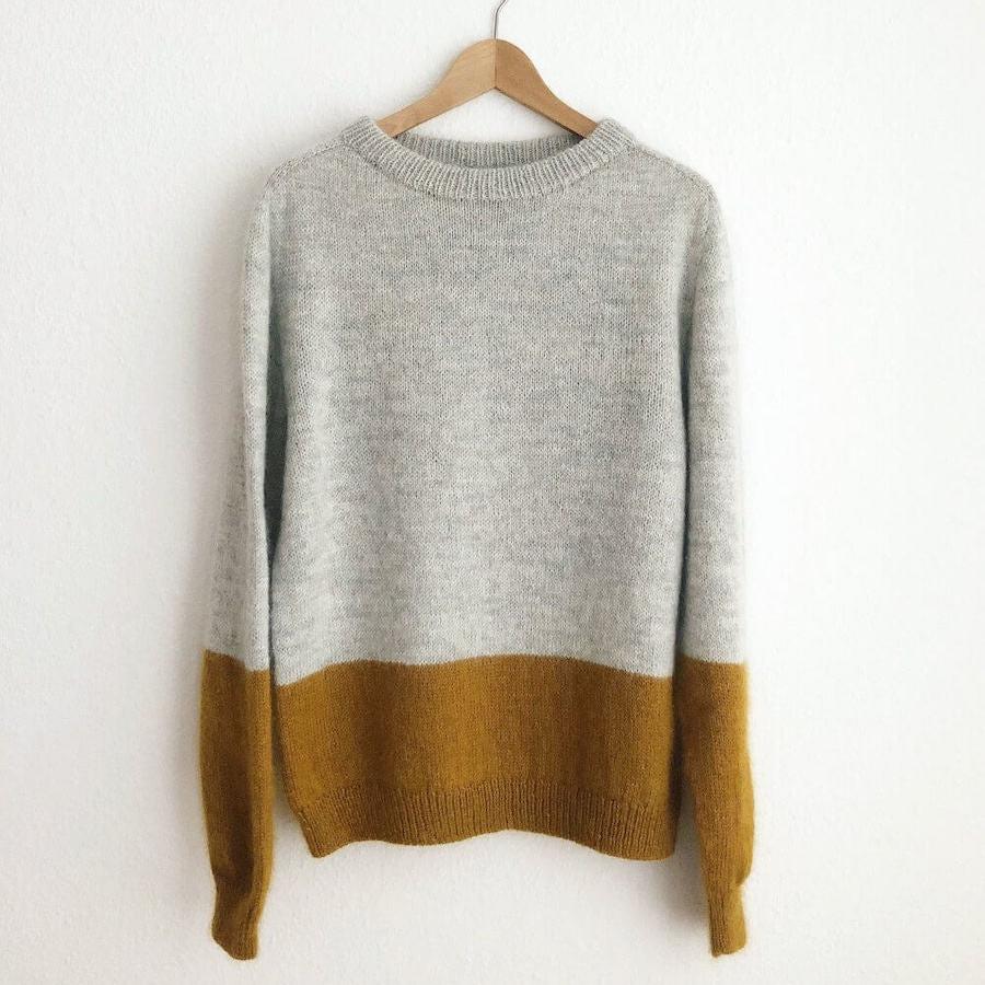 Pull contrasté PetiteKnit - Modèle de tricot