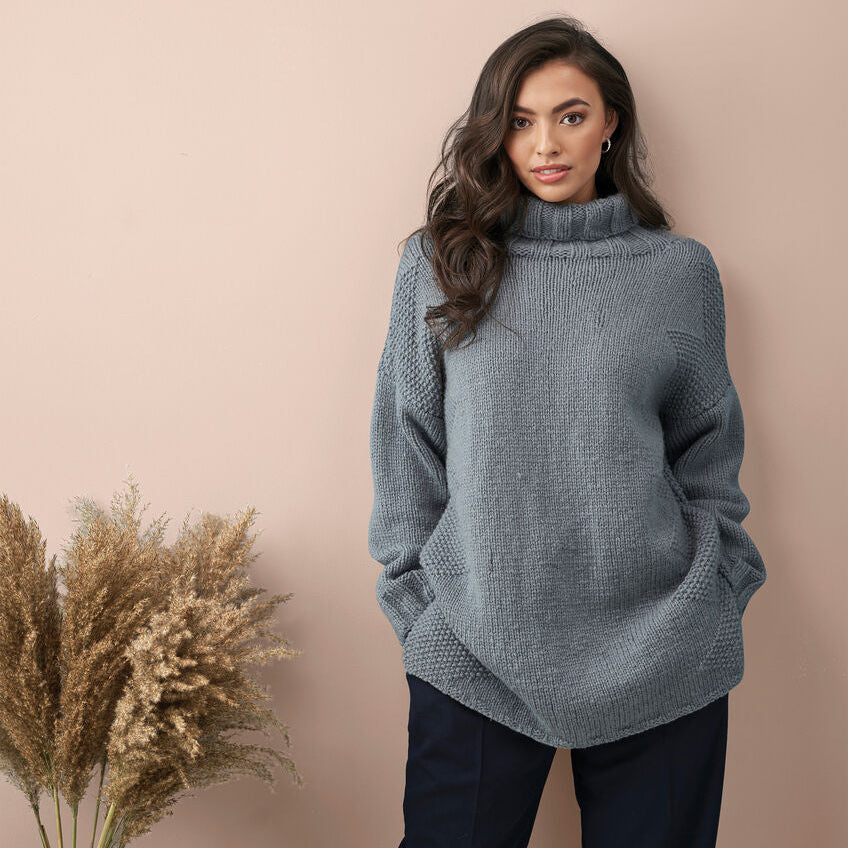 Merino Aria Sweater - Easy Knitting Kit