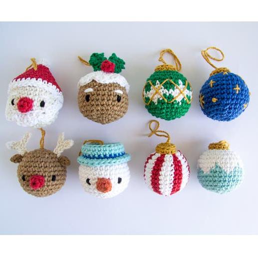 Boules de Noël au pays des merveilles - Kit de crochet