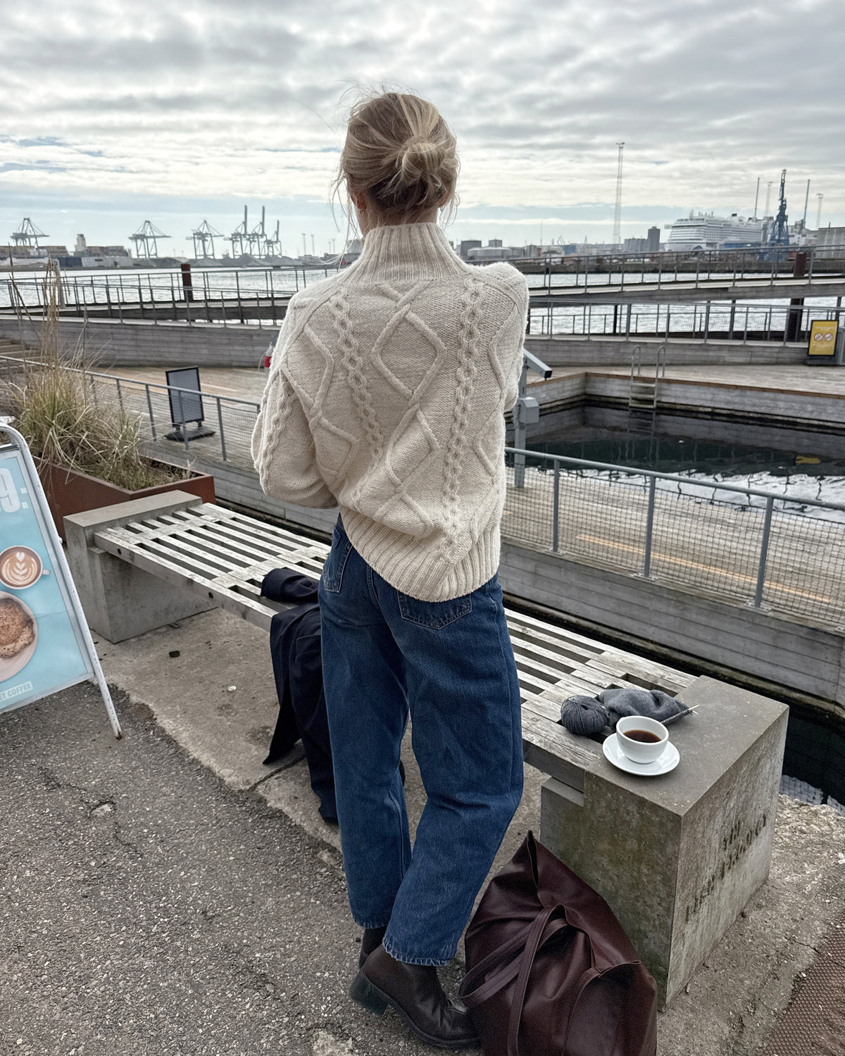 Saga Sweater back view