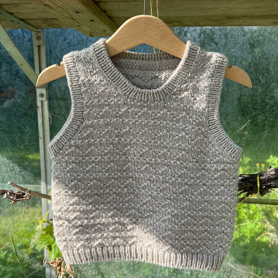 PetiteKnit - Pull Anker's - Kit de tricot - Édition limitée en laine de coton Rowan 