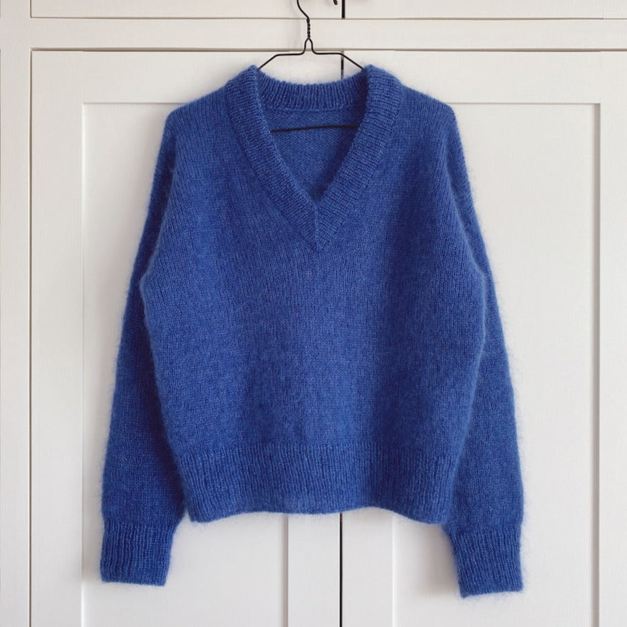 Pull Stockholm col V PetiteKnit - Patron de tricot