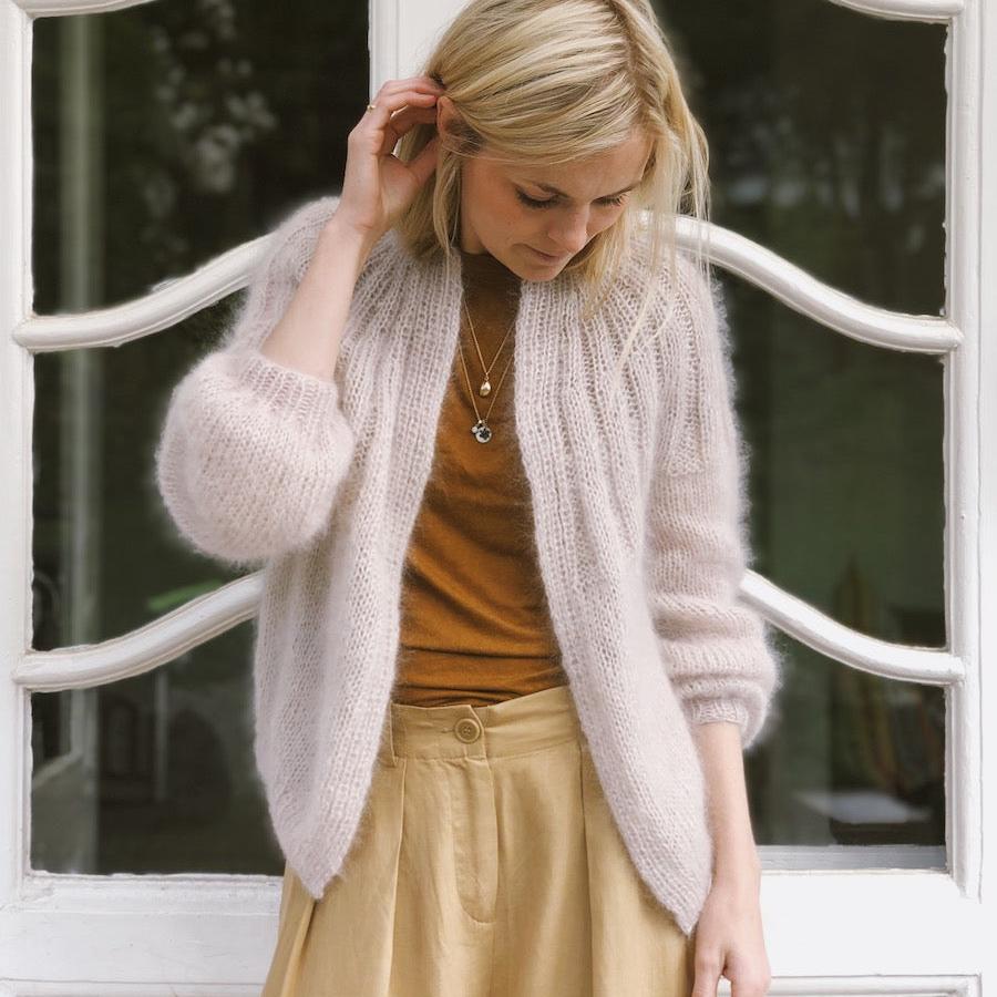 PetiteKnit Sunday Cardigan - Mohair Edition - Knitting Pattern