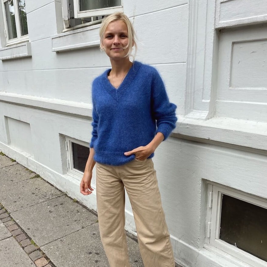 PetiteKnit Stockholm Pullover mit V-Ausschnitt – Strickanleitung