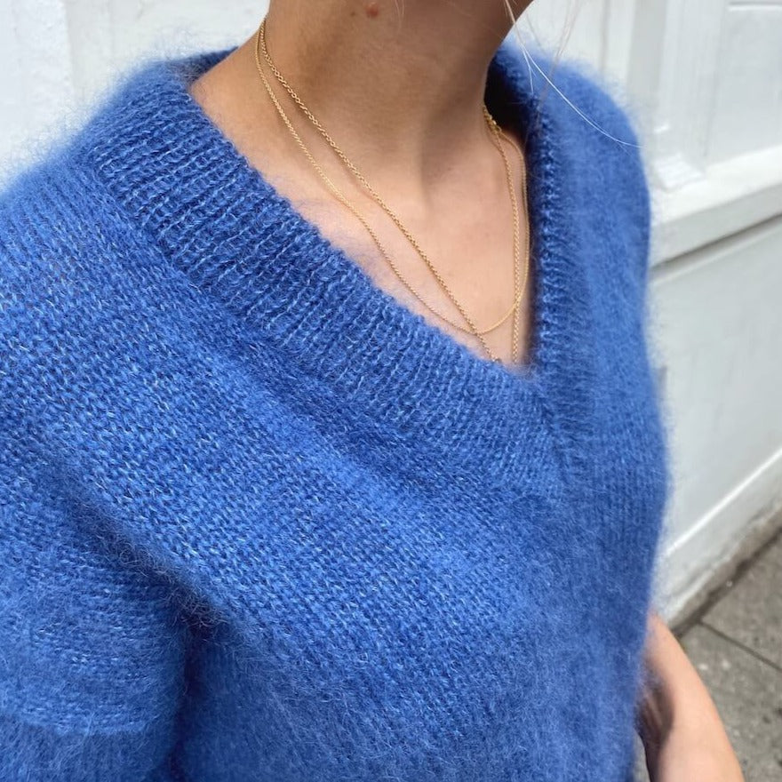 Pull Stockholm col V PetiteKnit - Patron de tricot