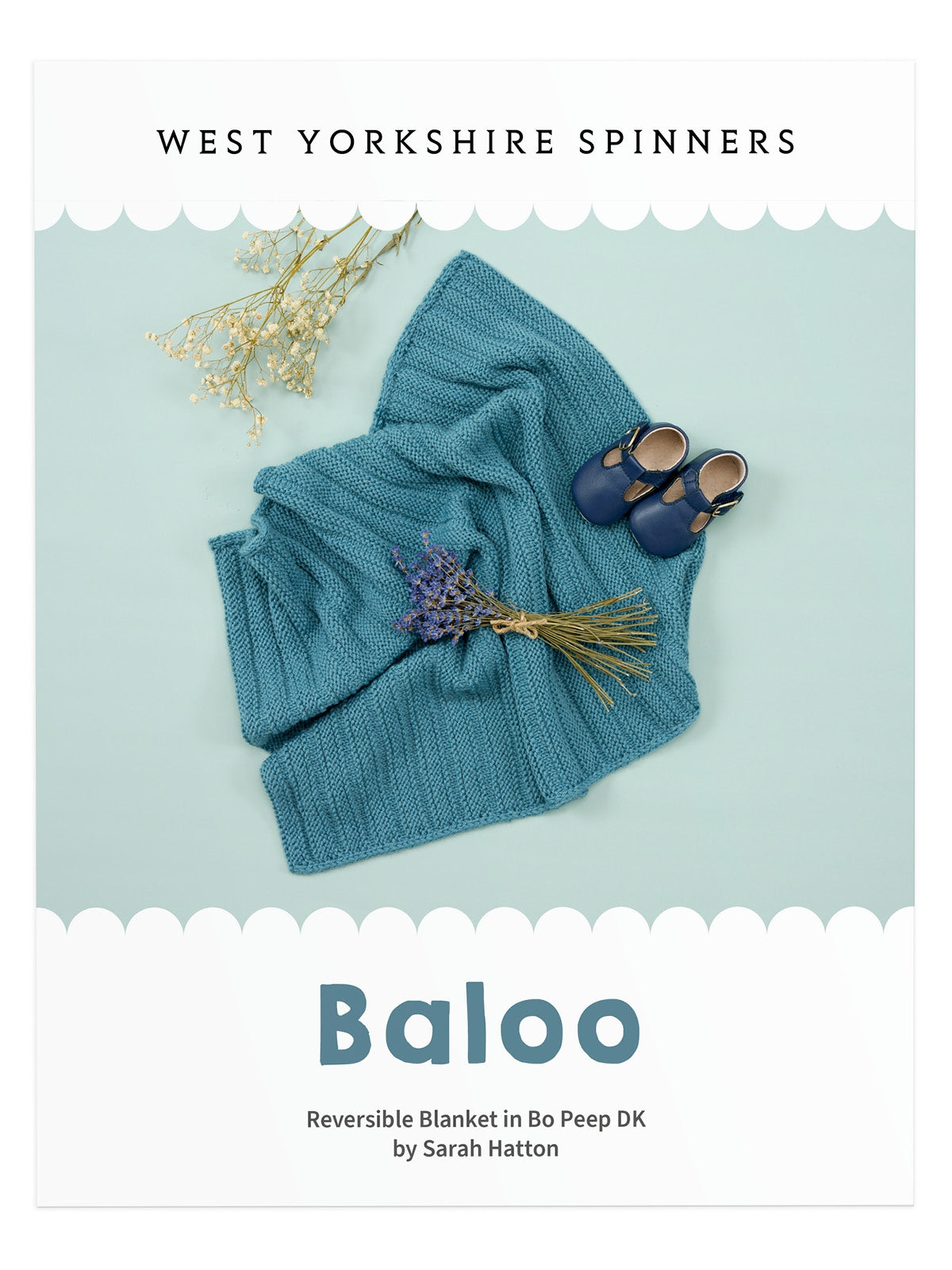 WYS Baloo: Reversible Blanket in Bo Peep DK by Sarah Hatton