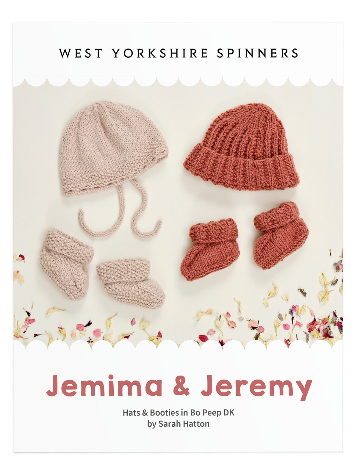 WYS Jemima & Jeremy: Hats & Booties in Bo Peep DK by Sarah Hatton