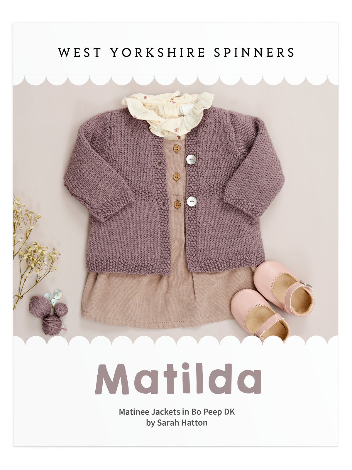 WYS Matilda: Matinee Jackets in Bo Peep DK by Sarah Hatton