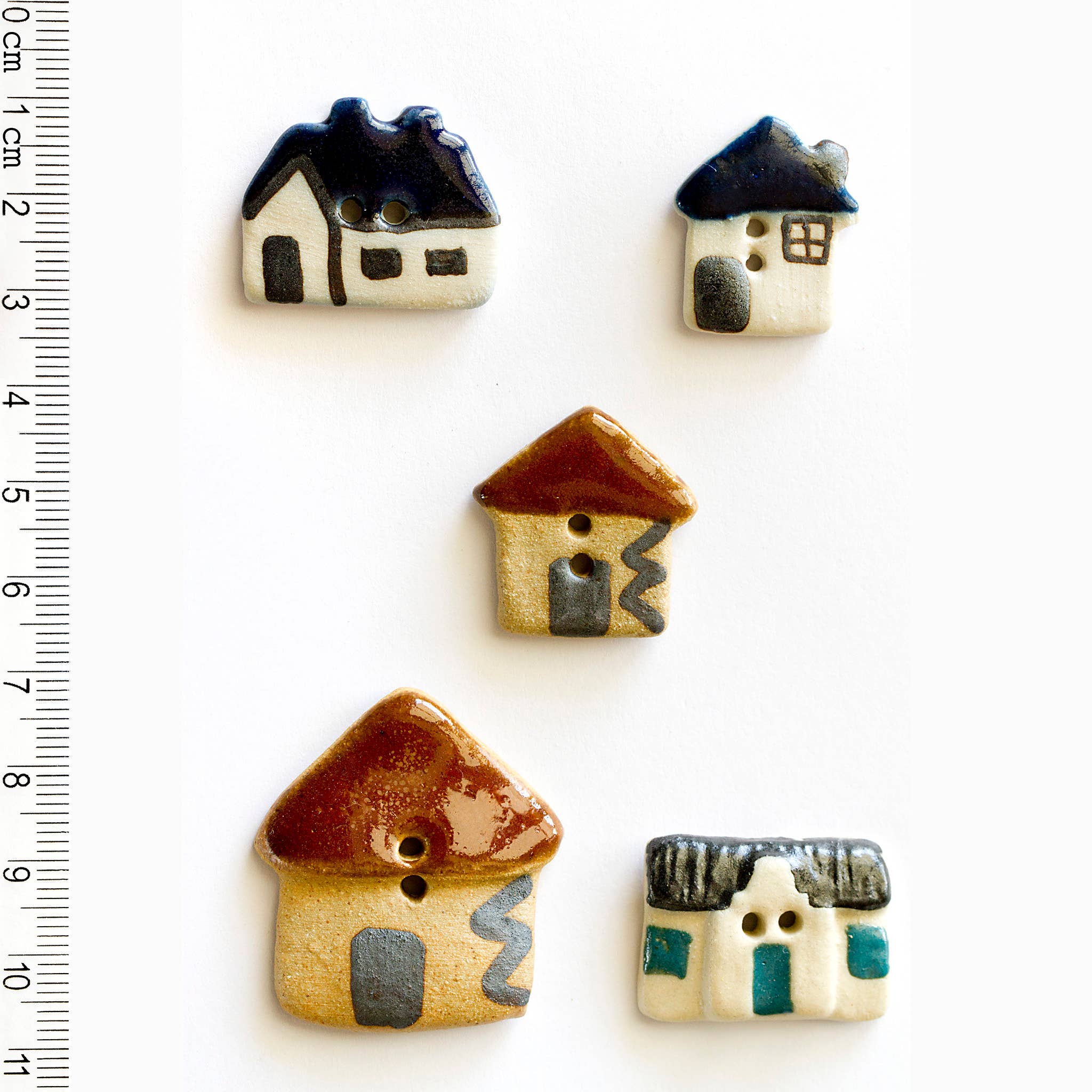 Incomparable Buttons - 5 House Buttons