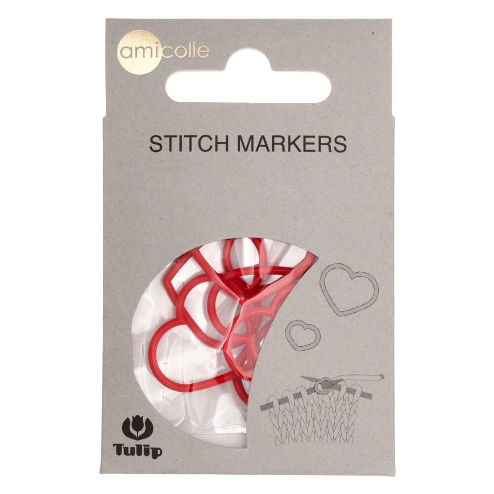 Tulip Red Heart Stitch Markers XL