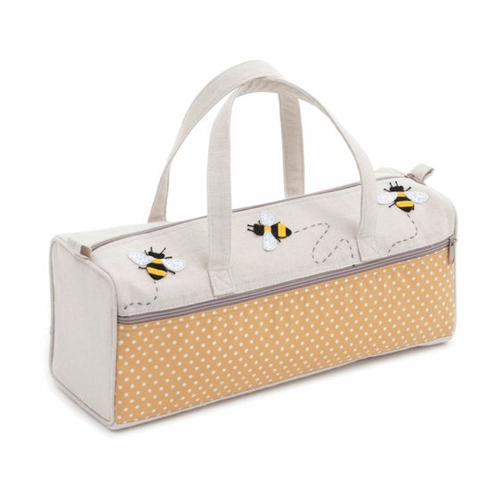 Bee Appliqué Knitting Bag
