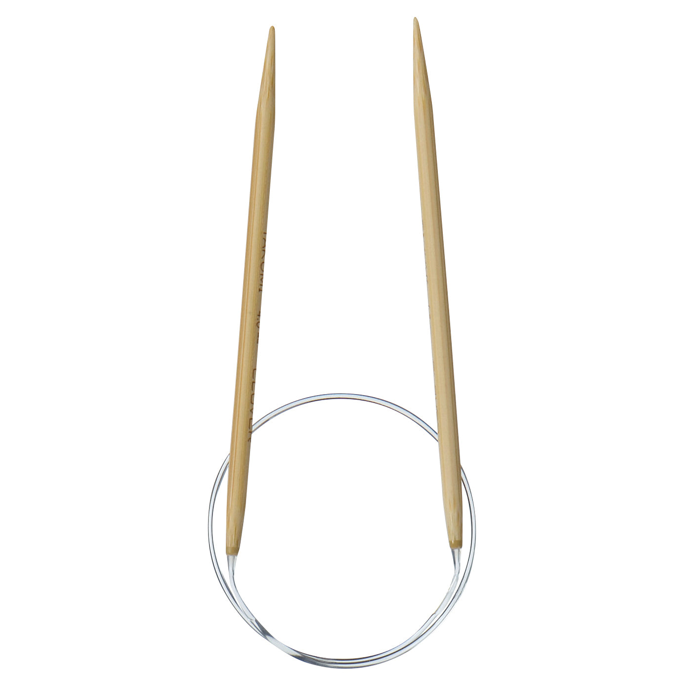 Clover Fixed Circular Knitting Needles - Takumi Bamboo - 40cm