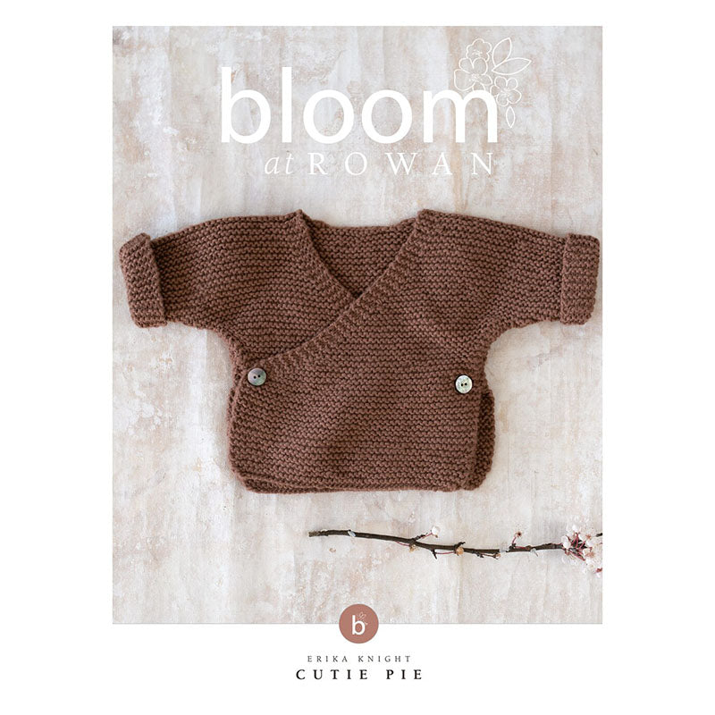 Bloom at Rowan - Cutie Pie Wrap Cardigan for Baby (downloadable PDF)