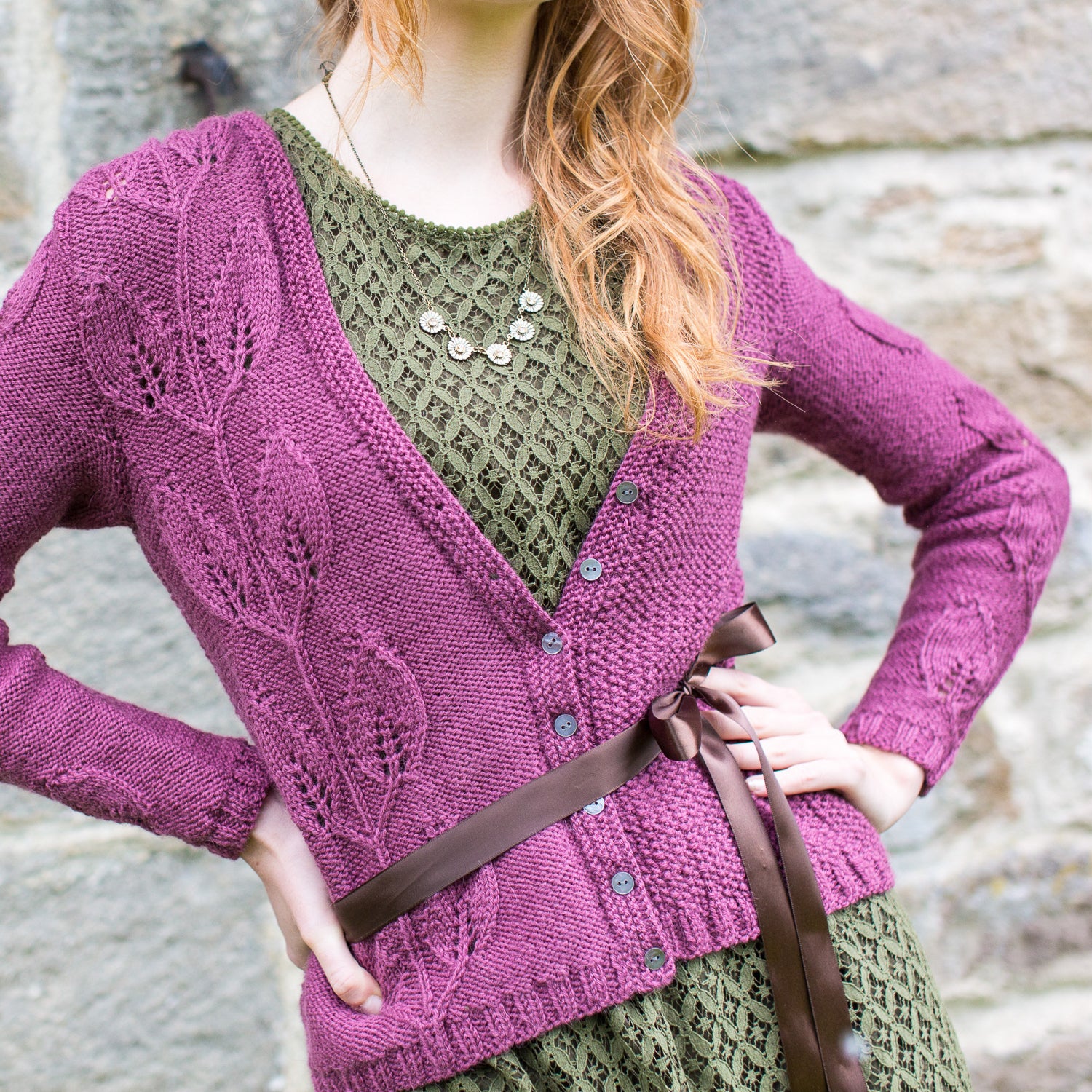 Juliet Leaf Cardigan - Knitting Pattern (PDF download)