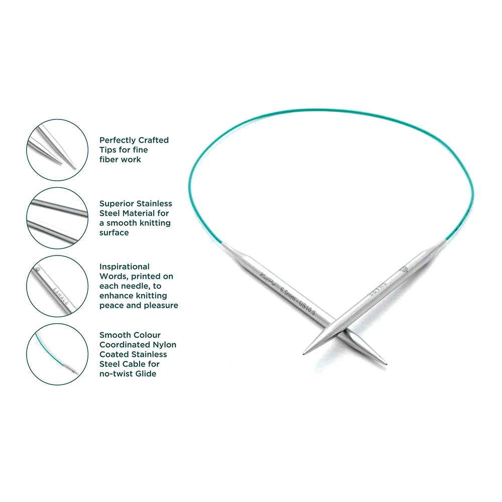 KnitPro Fixed Circular Knitting Needles - The Mindful Collection - 40cm