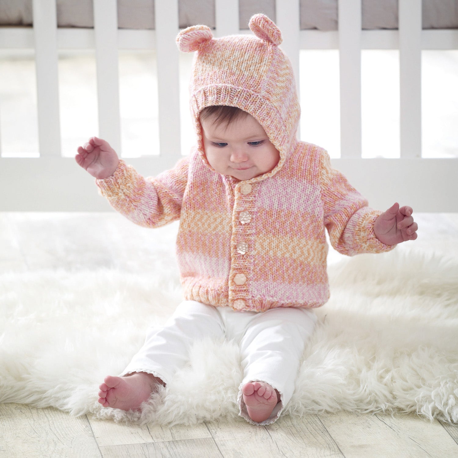 Lil Dreamer Hooded Cardigan or Sweater - Knitting Kit