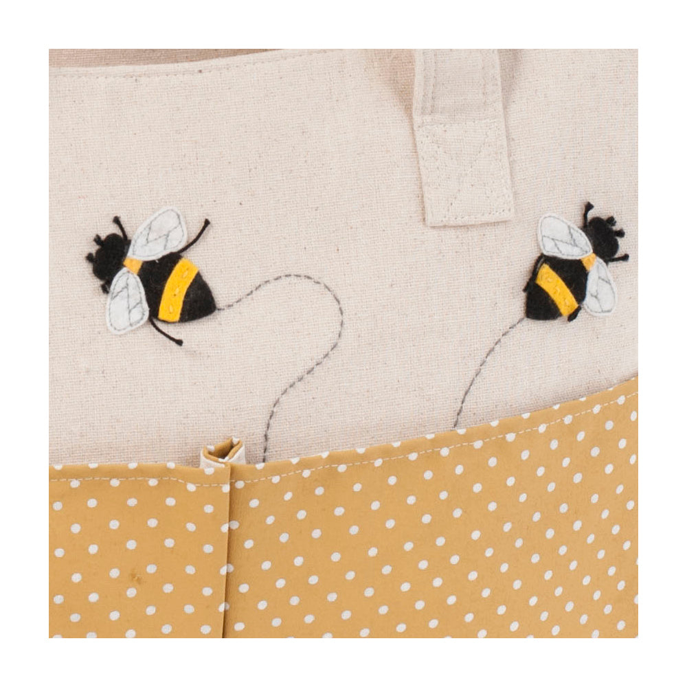 Bee Appliqué Craft Bag