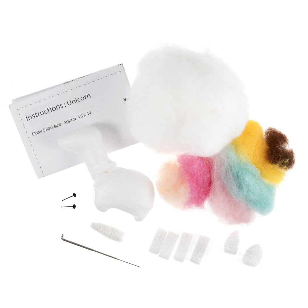 Trimits Make Your Own Needle Felting Kit Unicorn