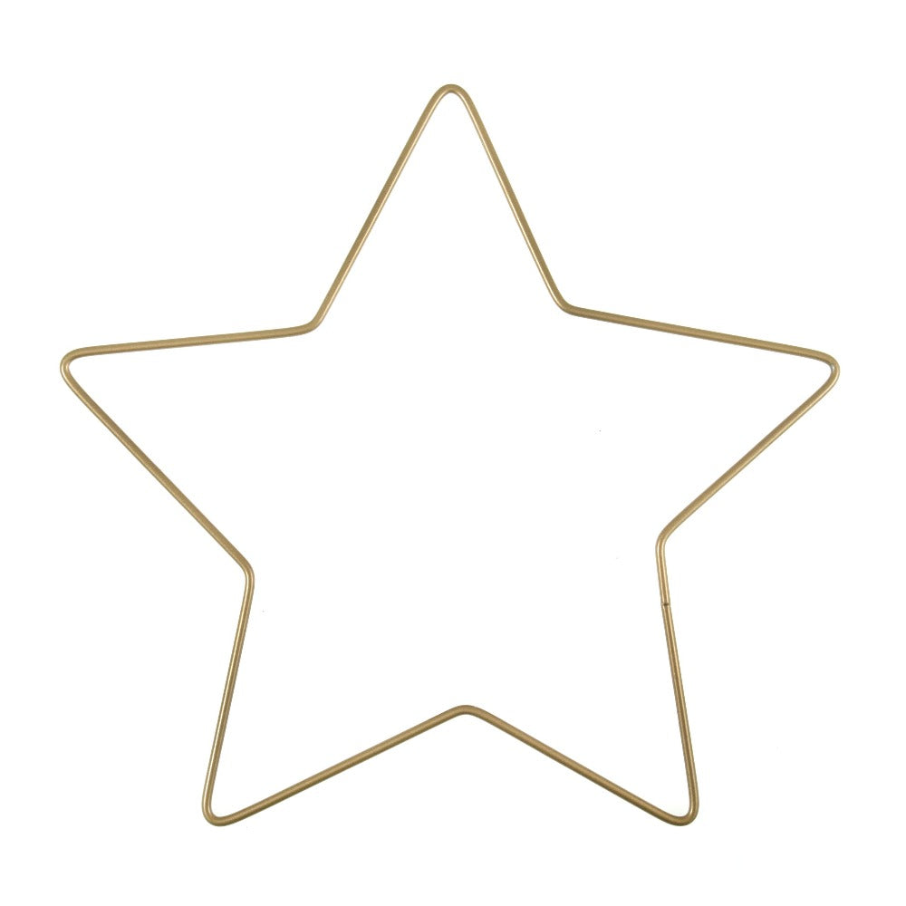 Star Gold Metal Craft Hoop - 25cm