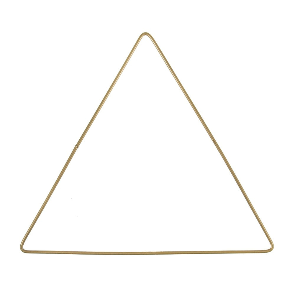 Triangle Gold Metal Craft Hoop - 20cm