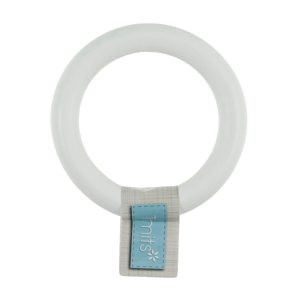 White Wooden Craft Ring 7cm