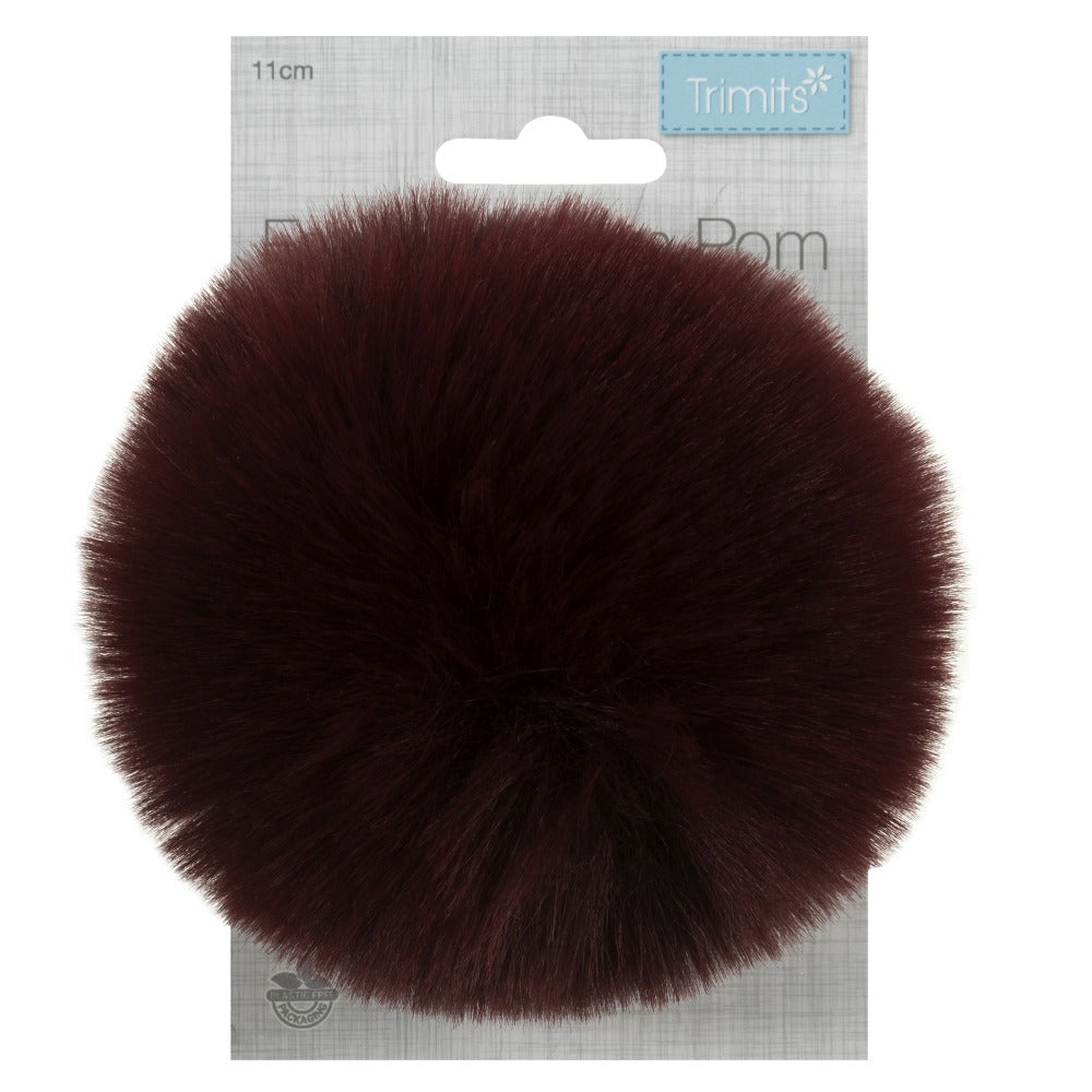 Pompon en fausse fourrure Trimits 11 cm