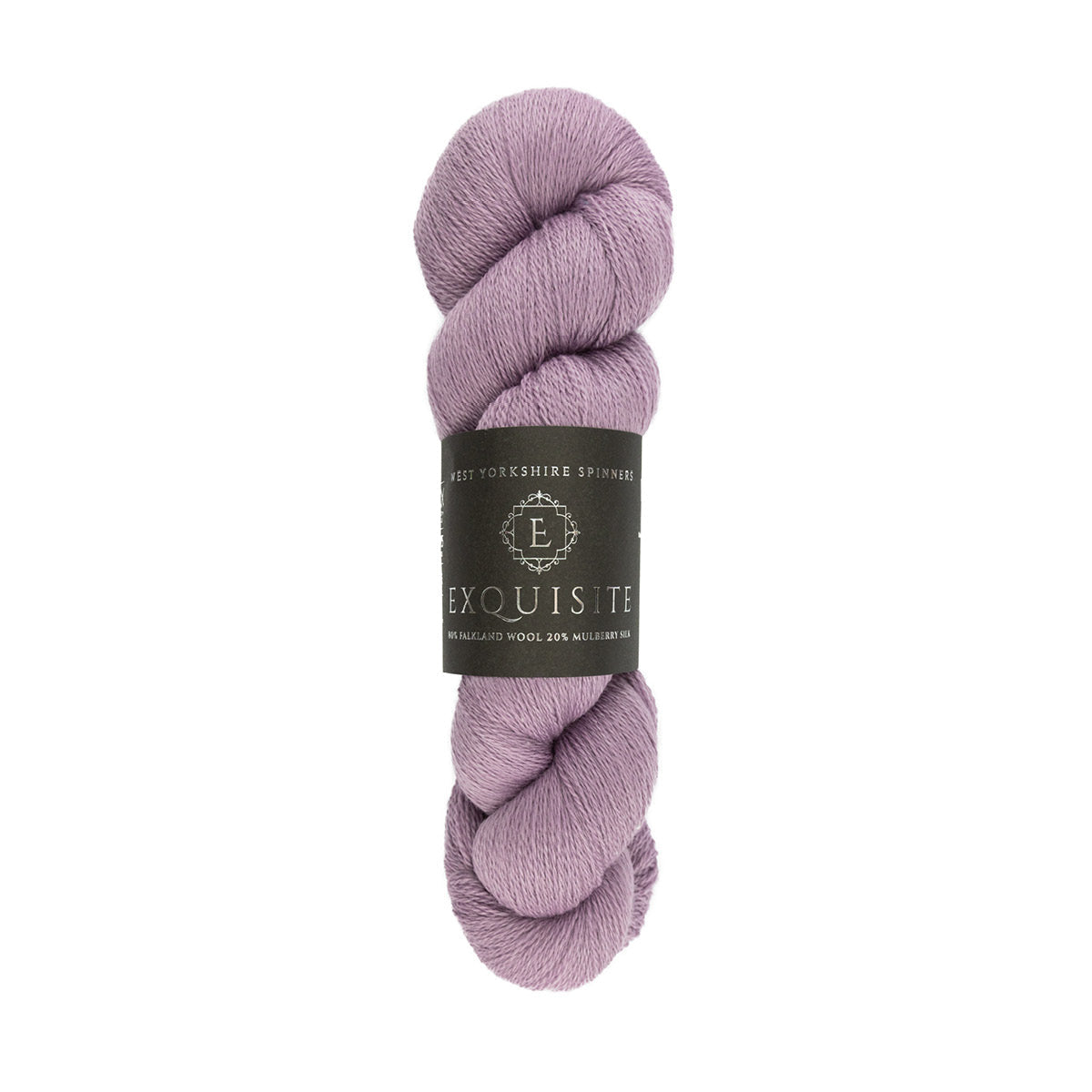 WYS West Yorkshire Spinners Exquisite Lace hank or skein in light purple, lilac shade portabello 525