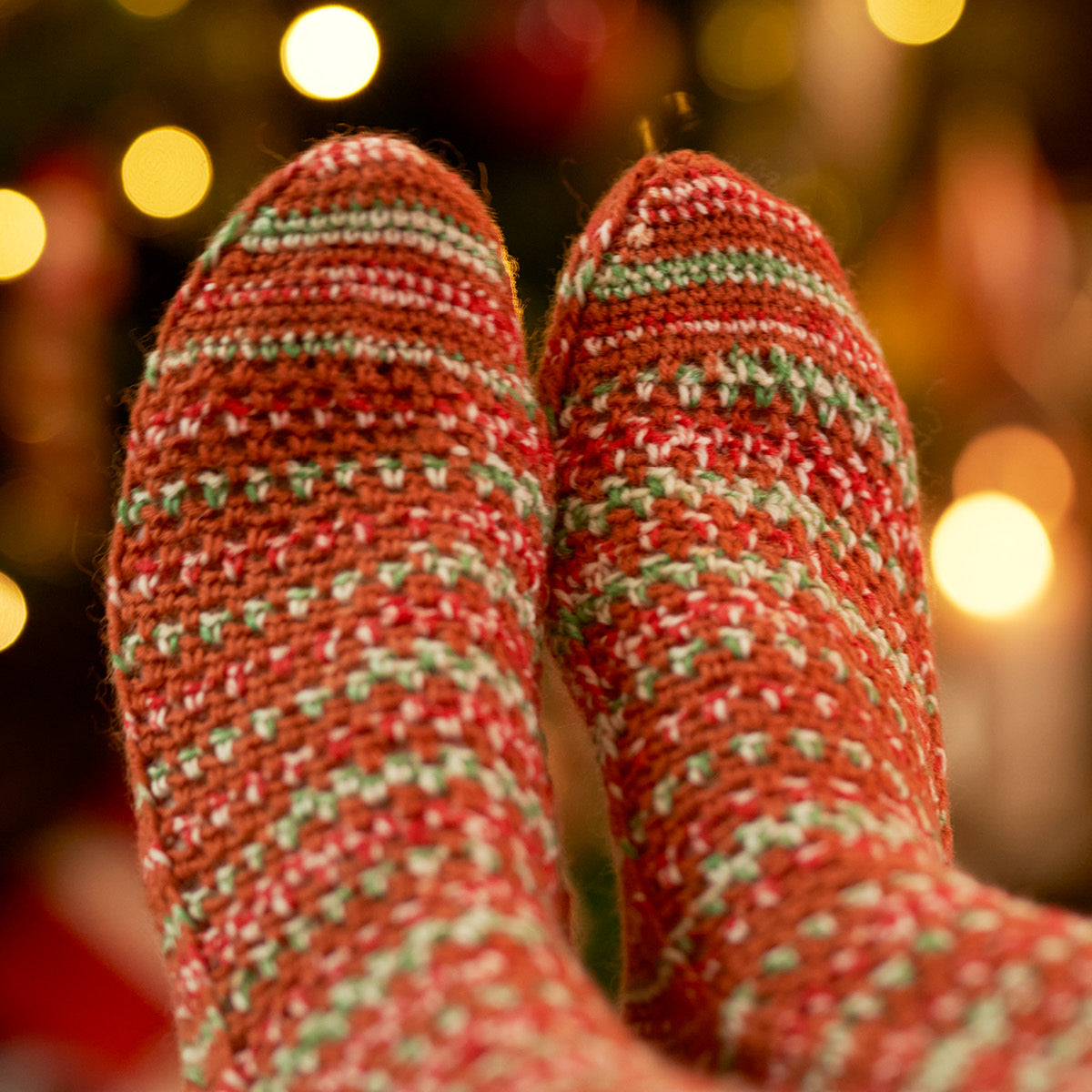 WYS Clementine - Christmas Crochet Sock Pattern (PDF Download)