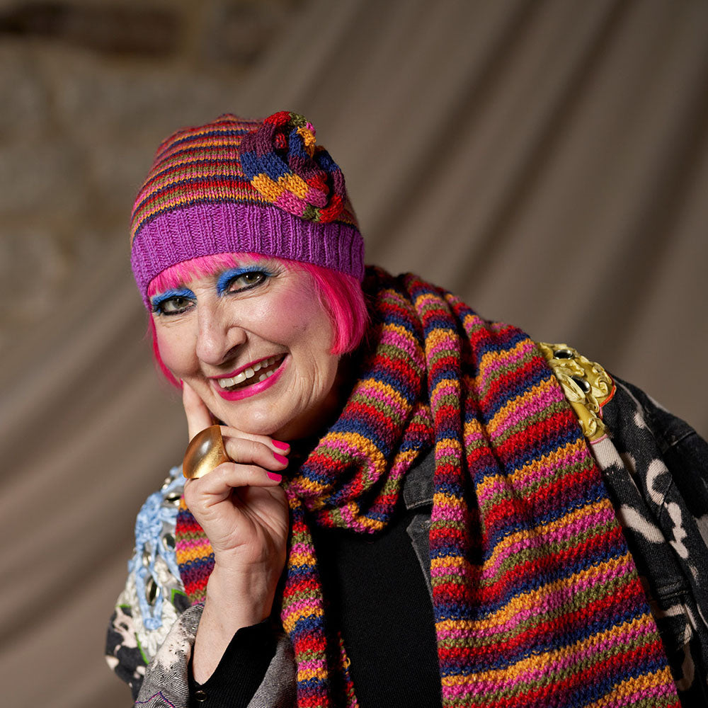 Hayley Knit and Crochet Hats by Zandra Rhodes (downloadable PDF)