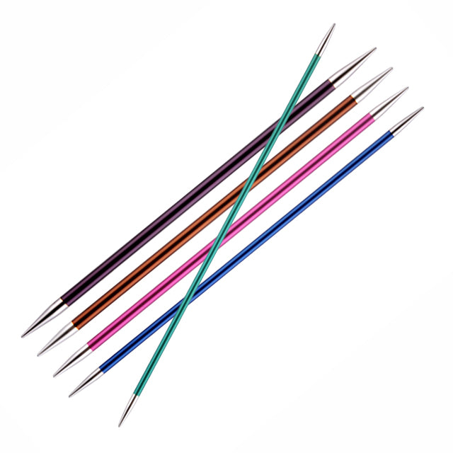KnitPro Double Point Knitting Needles (Pack of 5) - Zing - 15cm