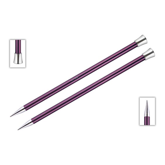 KnitPro Single Pointed Knitting Needles - Zing - 30cm