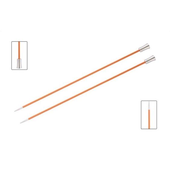 KnitPro Single Pointed Knitting Needles - Zing - 35cm